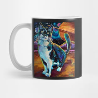 James Webb Telescope Space Cat by Robert Phelps Mug